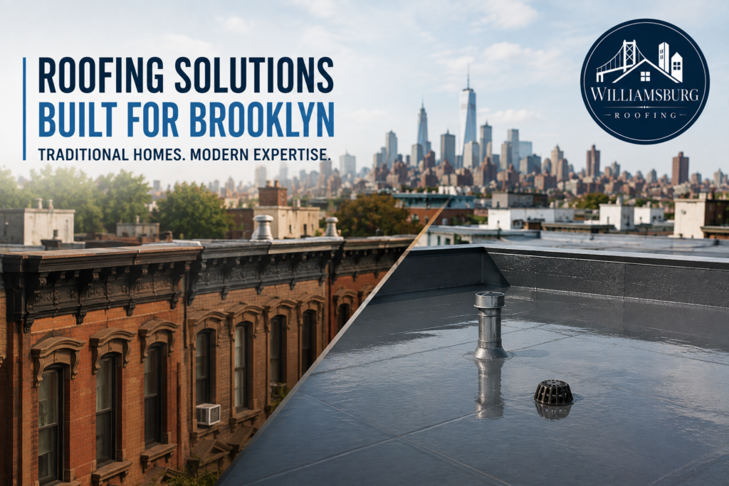Roofing solutions for Brooklyn brownstone homes