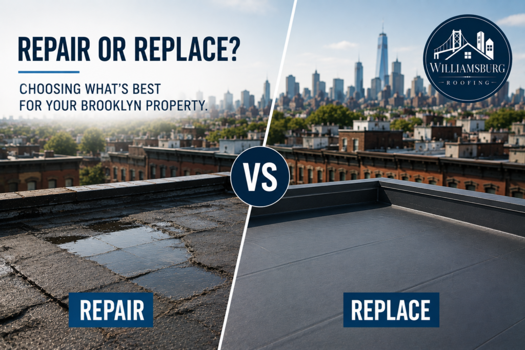 Roof repair or replacement for Brooklyn homes